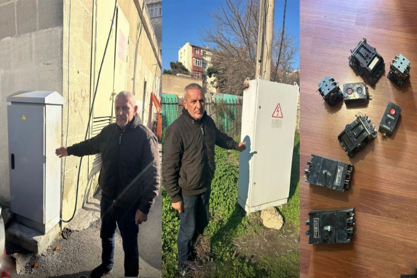 Bakıda binaların elektrik paylayıcı qutularından oğurluq edən şəxs saxlanıldı