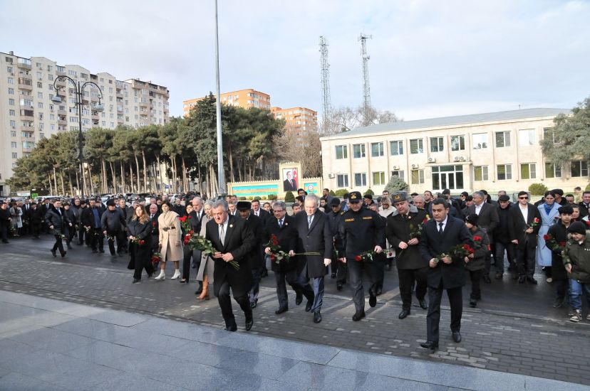 Abşeron rayonunda 20 Yanvar şəhidlərinin xatirəsi anılıb -   FOTOLAR