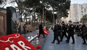 Abşeron rayonunda 20 Yanvar şəhidlərinin xatirəsi anılıb -   FOTOLAR — foto 3