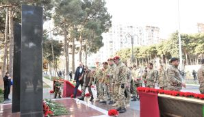 Abşeron rayonunda 20 Yanvar şəhidlərinin xatirəsi anılıb -   FOTOLAR — foto 8