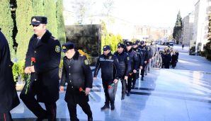 Naftalanda 20 Yanvar faciəsinin otuz beşinci ildönümü ilə bağlı anım tədbiri keçirildi -   FOTOLAR — foto 5