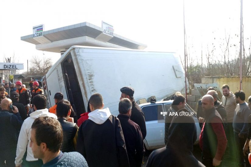 Azərbaycanda sərnişin avtobusu aşdı -       Xəsarət alanlar var