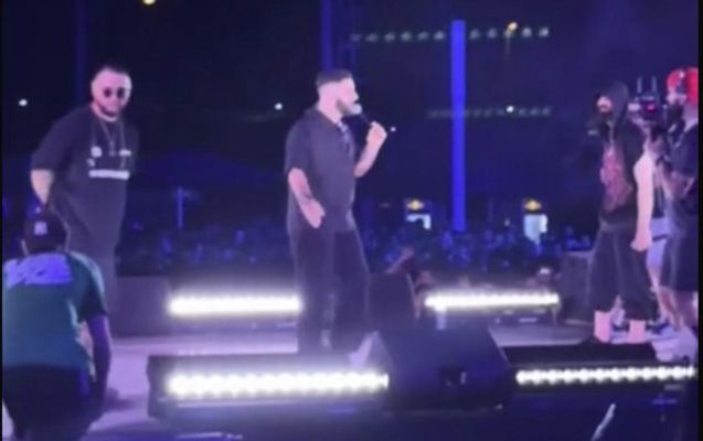 Konsertdə söyüş söyən reper saxlanıldı -     FOTO