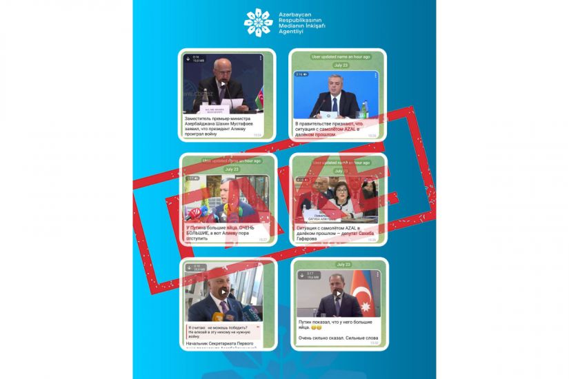 Azərbaycanın bir sıra dövlət xadimləri adından saxta açıqlamalar yayıldı