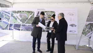Mehriban Əliyeva Gəncə Memorial Kompleksinin layihəsi ilə tanış olub -       FOTO — foto 1