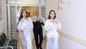 Birinci vitse-prezident Gəncə Şəhər Birləşmiş Xəstəxanasının Perinatal Mərkəzində olub -       FOTO — foto 2