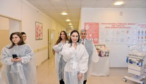 Birinci vitse-prezident Gəncə Şəhər Birləşmiş Xəstəxanasının Perinatal Mərkəzində olub -       FOTO — foto 6