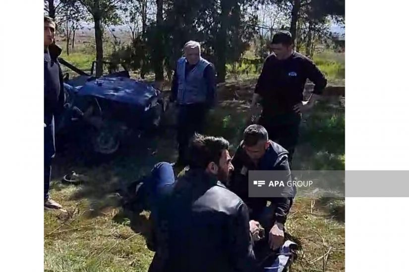 Bakı-Qazax magistralında avtomobil aşıb, xəsarət alanlar var