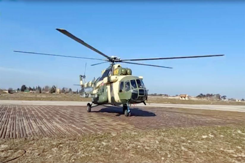 Azərbaycan HHQ-nin helikopterləri səmaya qaldırıldı -     VİDEO