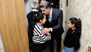 Naftalanda Şəhid ailələri ilə birgə Novruz tonqalı yandırılıb -   FOTOLAR — foto 3