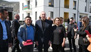 Ağdərənin Suqovuşan kəndində yaşayış kompleksi istifadəyə verilib, evlərin açarları təqdim olunub -     FOTO - YENİLƏNDİ — foto 10