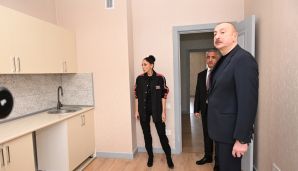 Ağdərənin Suqovuşan kəndində yaşayış kompleksi istifadəyə verilib, evlərin açarları təqdim olunub -     FOTO - YENİLƏNDİ — foto 2