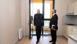 Ağdərənin Suqovuşan kəndində yaşayış kompleksi istifadəyə verilib, evlərin açarları təqdim olunub -     FOTO - YENİLƏNDİ — foto 3