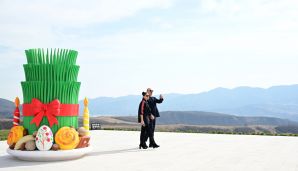 Prezident və birinci xanım Novruz tonqalını alovlandırıblar - "Orada balıq tutmaq olar" - MARAQLI DİALOQ -   FOTO - YENİLƏNDİ — foto 22
