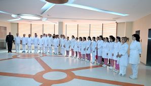 Nazir Zakir Həsənov Baş Klinik Hospitalda müalicə olunan hərbi qulluqçuları ziyarət edib -     FOTO - VİDEO — foto 8