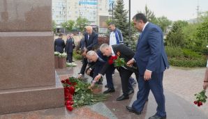 Ümummilli Lider Heydər Əliyevin anadan olmasının 102-ci ildönümü Həştərxan vilayətində qeyd edilib -   FOTOLAR — foto 34