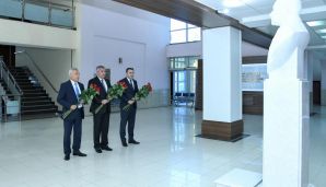 Abşeron rayonunda Heydər Əliyevin 102-ci il dönümü münasibətilə silsilə tədbirlər keçirilib -   FOTOLAR — foto 2