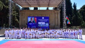 Abşeron rayonunda Heydər Əliyevin 102-ci il dönümü münasibətilə silsilə tədbirlər keçirilib -   FOTOLAR — foto 15