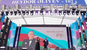 Abşeronda Heydər Əliyevin anadan olmasının 102-ci ildönümü münasibəti ilə konsert keçirildi -   FOTOLAR — foto 5