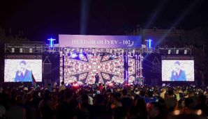 Abşeronda Heydər Əliyevin anadan olmasının 102-ci ildönümü münasibəti ilə konsert keçirildi -   FOTOLAR — foto 11