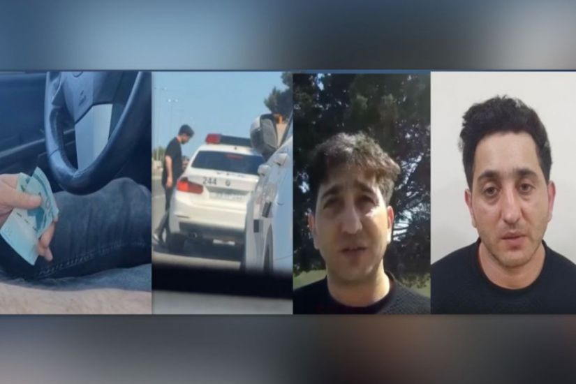 Yol polisini təhdid edən sürücü həbs olundu