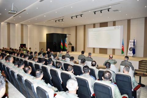 Hərbi Hava Qüvvələrinin "Mi-17-1V" tipli helikopter cütlüyünün NATO qiymətləndirilməsi təliminin açılış mərasimi keçirilib