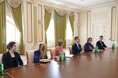 Prezident İlham Əliyev Niderlandın xarici işlər nazirini qəbul etdi — foto 3
