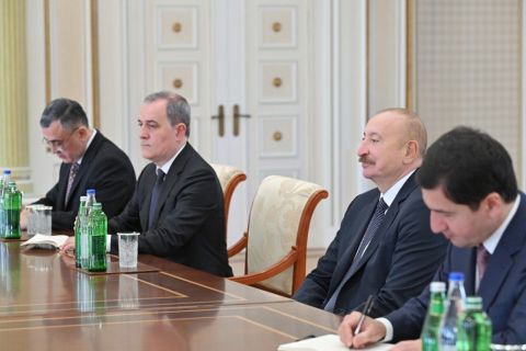 Prezident İlham Əliyev Niderlandın xarici işlər nazirini qəbul etdi — foto 5