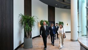 Prezident İlham Əliyev Şamaxıda “Meysari Grand Hotel & SPA” kompleksinin açılışında iştirak edib -        FOTO - YENİLƏNİB — foto 4